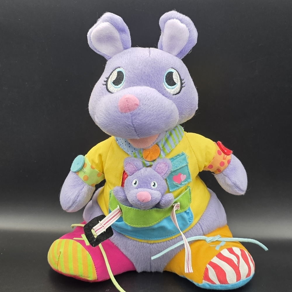 Colorful Plush‎ Kangaroo Toy with Baby